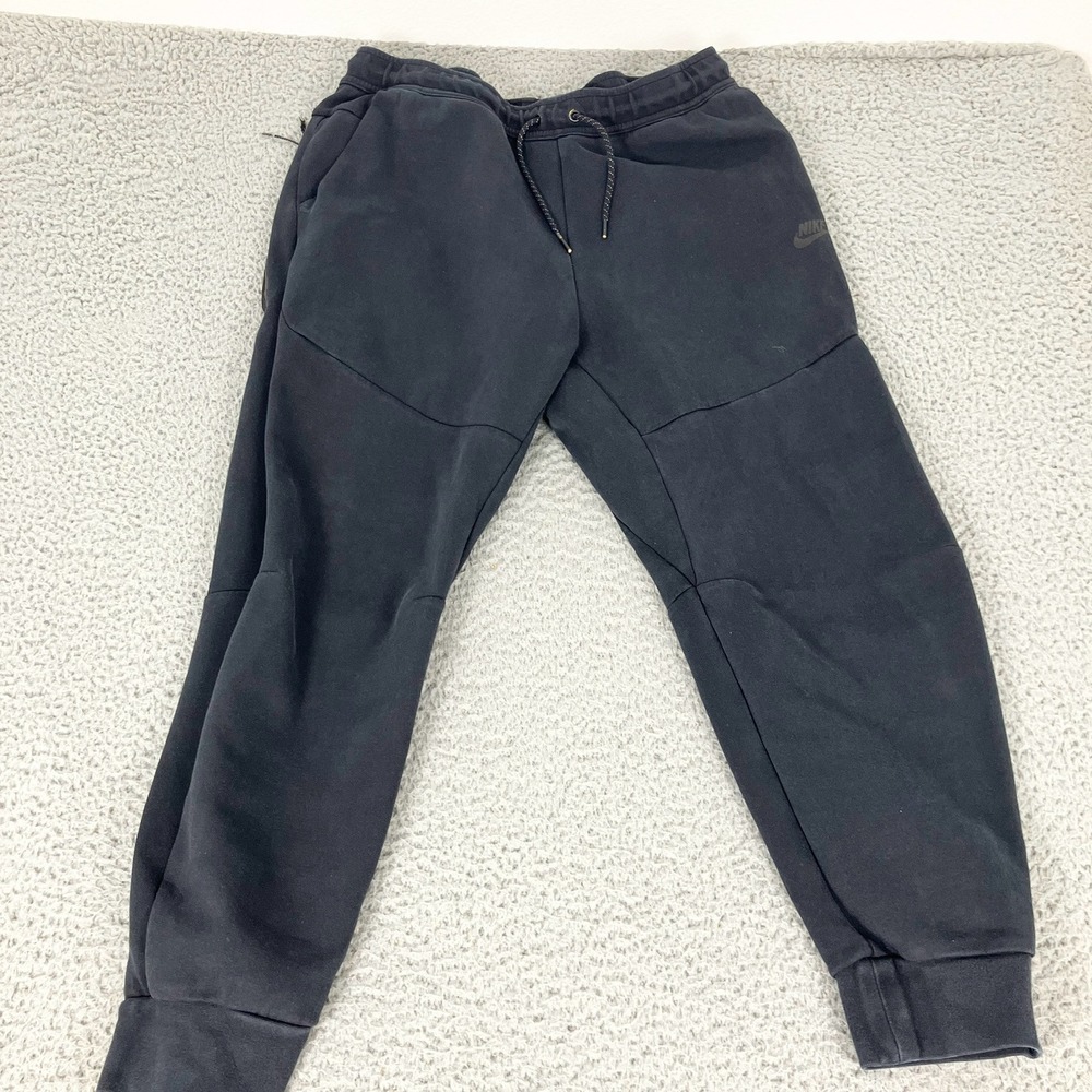 Nike Joggers Mens XL Black Tech Fleece CU4495-010 Tapered Athletic Sweatpants